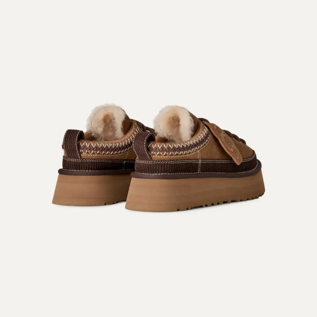 UGG Heritage Lace-Up Slipper  CHESTNUT COLOR (