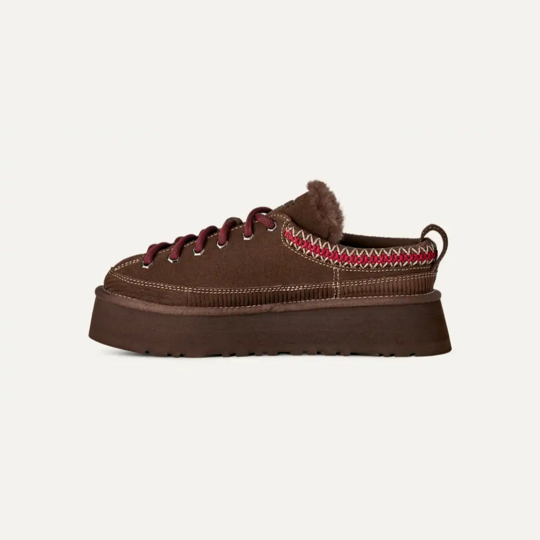 UGG Heritage Lace-Up Slipper BURNT CEDAR